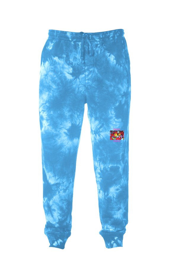 Aqua Crystal Tie Dye Joggers